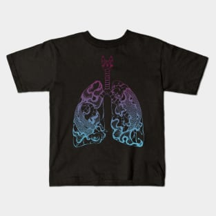 Drowning Lungs (Colored) Kids T-Shirt